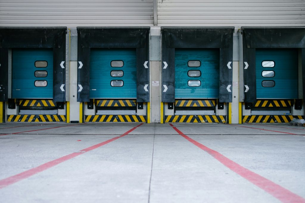 Close up of shipping dock